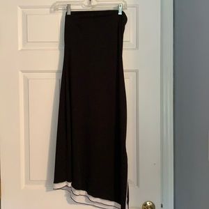 Express black strapless dress